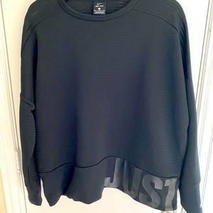 Nike sweatshirt with just do it on bottom
